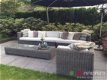 Loungeset lounche set tuin terras rond wicker grijs speciale aanbieding. - 1 - Thumbnail