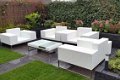 Lounge stoel lounche fauteuil set zetel tuin terras wit speciale aanbieding. - 4 - Thumbnail