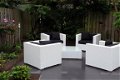 Lounge stoel lounche fauteuil set zetel tuin terras wit aanbieding. - 7 - Thumbnail