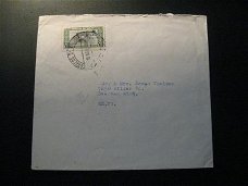 Oude envelop Bolivia gebruikt 1958...