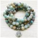 Amazoniet mala ketting of armband met Levensboom bedel - 1 - Thumbnail