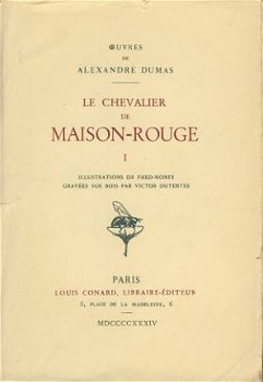 ALEX. DUMAS*LE CHEVALIER DE MAISON-ROUGE*DEUX(2)TOMES*CONARD - 1