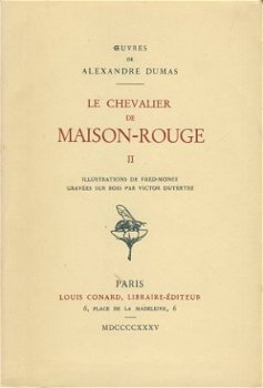ALEX. DUMAS*LE CHEVALIER DE MAISON-ROUGE*DEUX(2)TOMES*CONARD - 5