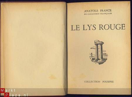 ANATOLE FRANCE**LE LYS ROUGE**COLLECTION POURPRE - 2