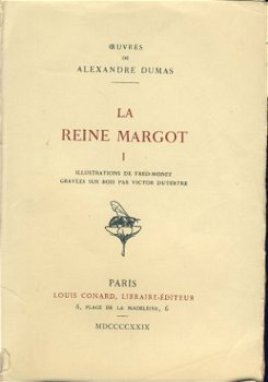 ALEXANDRE DUMAS**LA REINE MARGOT**DEUX(2)TOMES*CONARD - 1