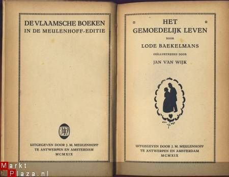 LODE BAEKELMANS**HET GEMOEDELIJK LEVEN**MEULENHOFF-ED.1919** - 2