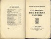 JEROME ET JEAN THARAUD**LA CHRONIQUE DES FRERES ENNEMIS** - 2 - Thumbnail