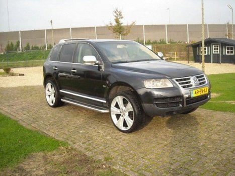 Volkswagen Touareg - 2.5 TDI: zeer lux.uitv.22 inch velgen - 1