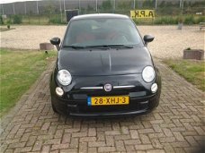 Fiat 500 - Twin air: Turbo 85PK, rood leer; airo ECC;lm velgen