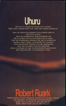 ROBERT RUARK **UHURU**NIEUWE WIEKEN*SOFTCOVER** - 1