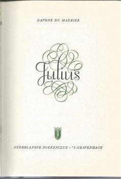 DAPHNE DU MAURIER**JULIUS**NEDERLANDSE BOEKENCLUB-'S -GRAVE - 2