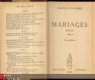 CHARLES PLISNIER** MARIAGES**TOME I+TOME II**ED.CORREA1948 - 2 - Thumbnail