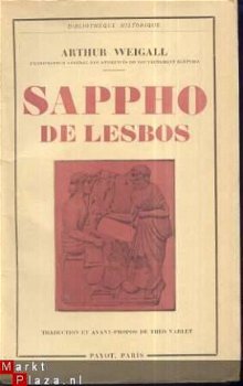 ARTHUR WEIGALL** SAPPHO DE LESBOS ** 1951 ** PAYOT PARIS ** - 1