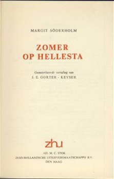 MARGIT SODERHOLM**ZOMER OP HELLESTA**TEXTUUR LINNEN BOEKBAND - 5