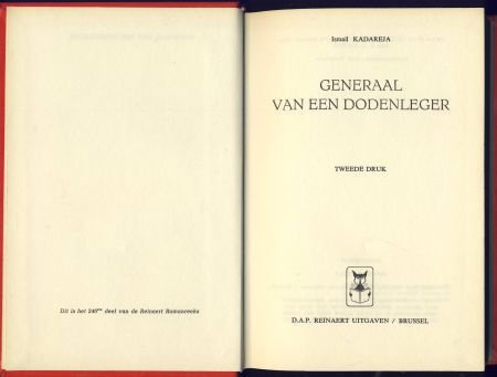 ISMAIL KADAREJA**GENERAAL VAN EEN DODENLEGER**RODE SKYVERTEX - 2