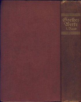 GOETHE**GOETHES WERKE*TH. KNAUR NACHF**ZWEI BÄNDE - 4