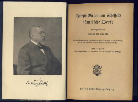 JOSEPH VICTOR VON SCHEFFELS SÄMTLICHE WERKE**HEFFE & BEDER V - 1