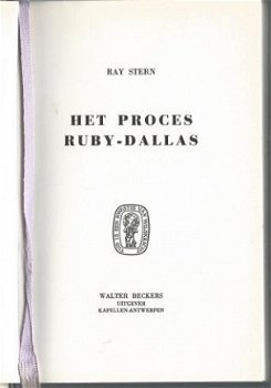 RAY STERN ** HET PROCES RUBY-DALLAS ** WALTER BECKERS - 2