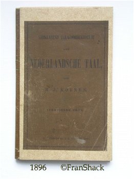 [1896] Verklarend zakwoordenboekje der Nederlandsche Taal, Koenen, Wolters - 1