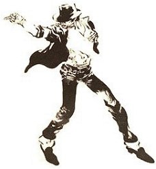 SALE NIEUW GROTE cling stempel Remember Michael Jackson 3 van Stampingback.