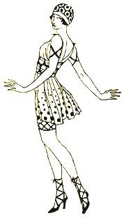 SALE Cling stempel Fashion Vintage Lady 1 van Stampingback. - 1
