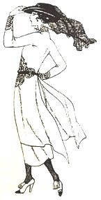 SALE Cling stempel Fashion Vintage Lady 5 van Stampingback