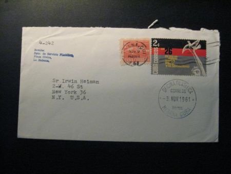 Oude envelop Cuba gebruikt 1961... - 1