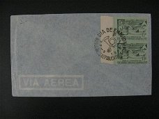 Oude envelop Dia de Emision Argentinië, ongebruikt 1946...