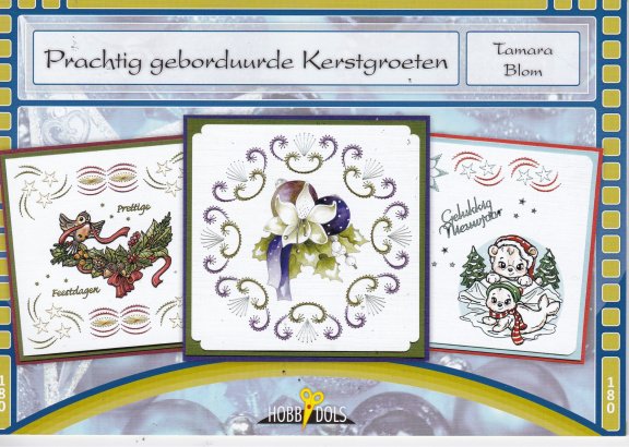 Hobbydols 180, Prachtig geborduurde kerstgroeten - nr. 1