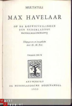 MULTATULI ** MAX HAVELAAR **OF DE KOFFIEVEILINGEN DER NEDERL - 2