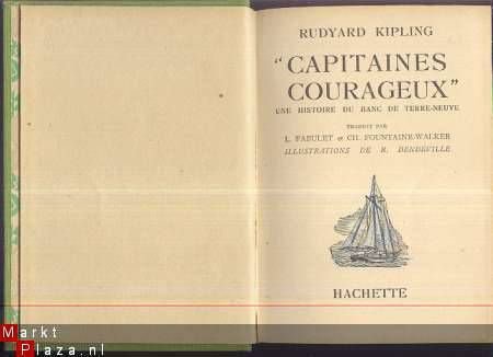 RUDYARD KIPLING**CAPITAINES COURAGEUX**HACHETTE VERTE** - 1