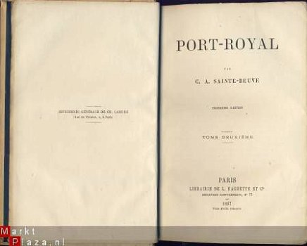 G. A. SAINTE-BEUVE**PORT-ROYAL**TOME DEUXIEME**1867**HACHETT - 1