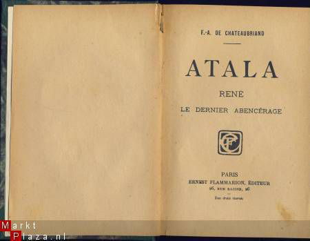 F.-A. DE CHATEAUBRIAND**ATALA+RENE+LE DERNIER ABENCERAGE** - 2