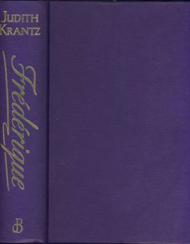 JUDITH KRANTZ**FREDERIQUE**PAARSE HARDCOVER1989*DE BOEKERIJ - 5