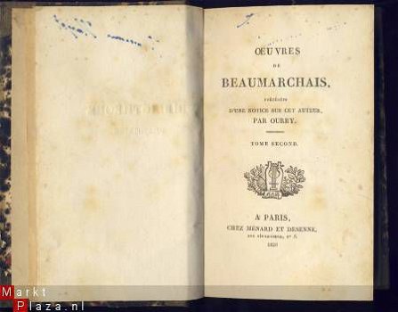 BEAUMARCHAIS**OEUVRES**OURRY*1828*MENARD ET DESENNE - 1