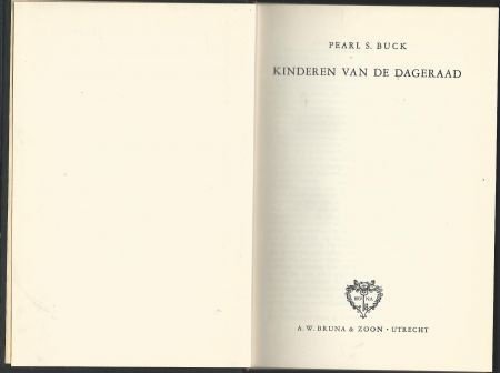 PEARL S. BUCK**KINDEREN VAN DE DAGERAAD**TEXTUUR LINNEN** - 2