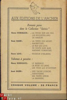 HENRY BORDEAUX **LA CROISEE DES CHEMINS**1944**L'ARCHER - 4