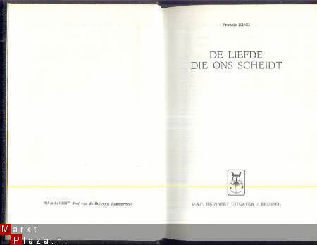 FRANCIS KING**DE LIEFDE DIE ONS SCHEIDT**SKYVERTEX HARDCOVER - 2