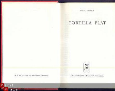 JOHN STEINBECK **TORTILLA FLAT**RODE SKYVERTEX HARDCOVER - 5