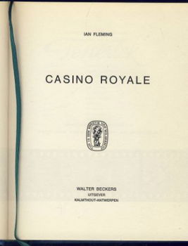 IAN FLEMING**CASINO ROYALE*BLAUWE SKYVERTEX*BECKERS - 2