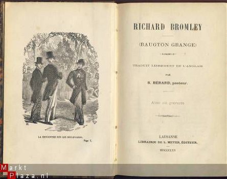 BERARD S., PASTEUR**RICHARD BROMLEY*1865*L. MEYER - 1