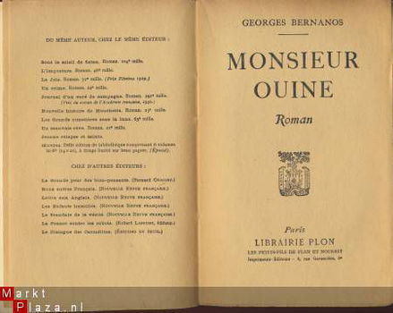 GEORGES BERNANOS**MONSIEUR OUINE**PLON - 2