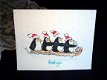 SALE Houten stempel Arctic Bus Penguins Winter van Penny Black. - 3 - Thumbnail