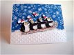 SALE Houten stempel Arctic Bus Penguins Winter van Penny Black. - 4 - Thumbnail