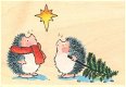 SALE RETIRED Houten stempel Listening To Stars KERST van Penny Black - 1 - Thumbnail