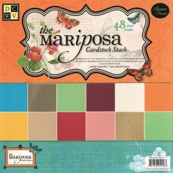 SALE NIEUW Cardstock Paper Stack Mariposa 8X8