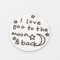 Window plate, I love you to the moon and back - 1