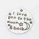 Window plate, I love you to the moon and back - 1 - Thumbnail