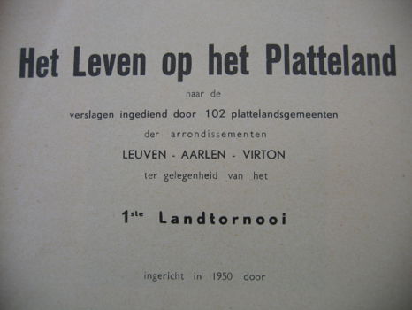 Landtornooi 1950: Het leven op het platteland naar de verslagen ingediend door 102 plattelandsgemeen - 3