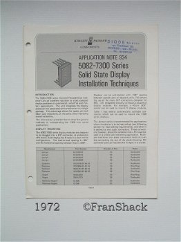 [1972] Product info Hewlett-Packard Components, H-P - 1